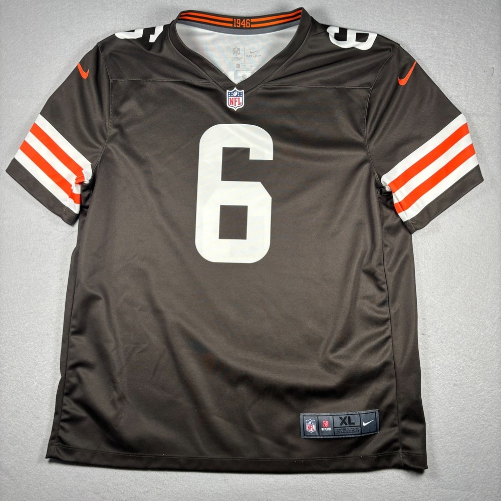 Nike Baker Mayfield Cleveland #6 Browns Jersey Mens XL Brown NFL Football Game